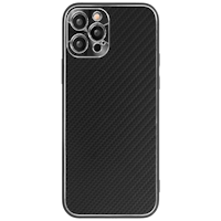 CaseBody iPhone 13 Carbon Metal Frame Zwart
