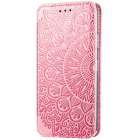 Mocaa iPhone 12 (Pro) Designz Magnetic Mandala Wallet Case Roze