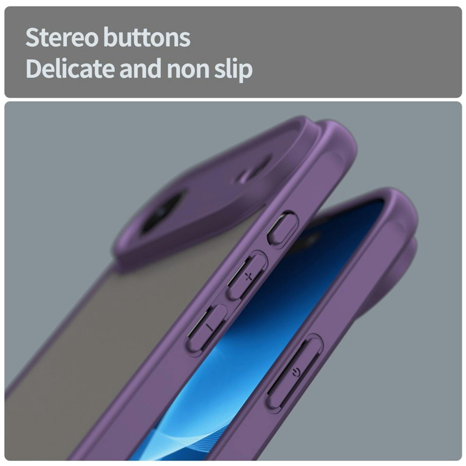 Mocaa Apple iPhone 17 Air Slim Anti-Shock Hoesje Paars