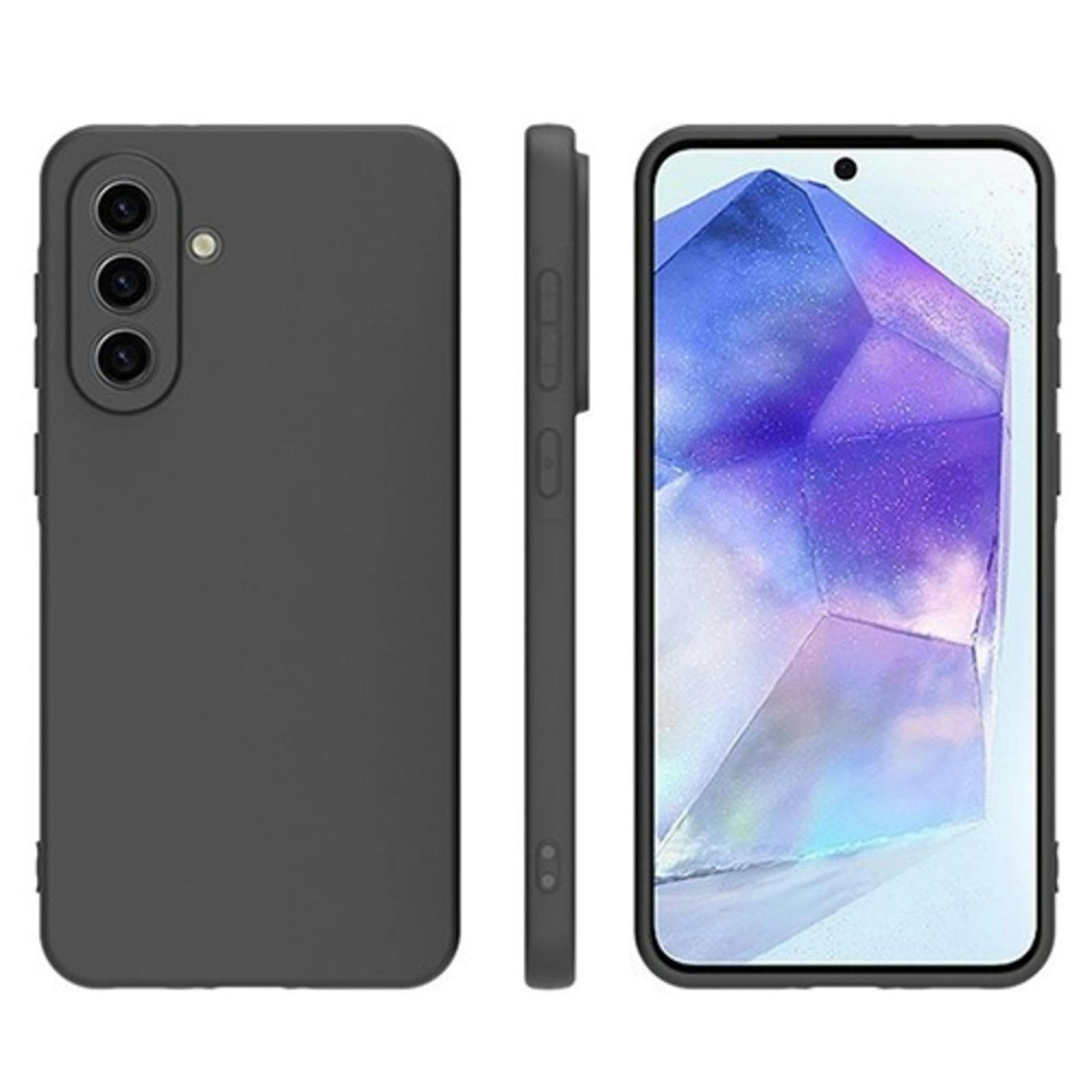 CaseBody Samsung Galaxy A56 Slim-Fit Backcover Zwart
