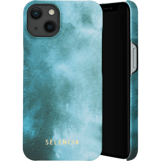 Selencia iPhone 13 Fashion Hoesje Air Blue - Voorkant