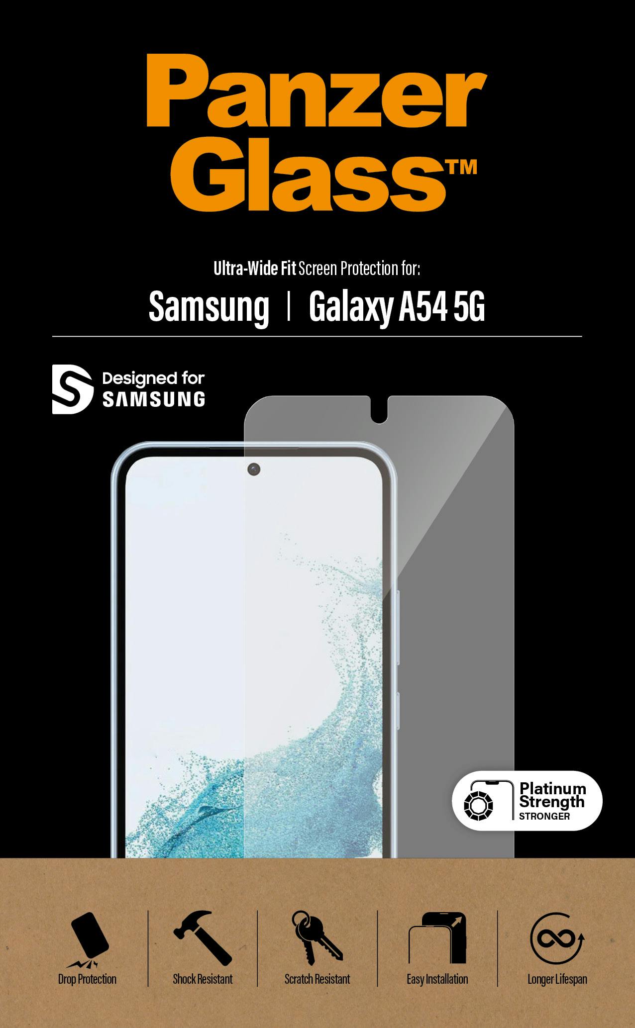 PanzerGlass Samsung Galaxy A54 Screenprotector Transparant