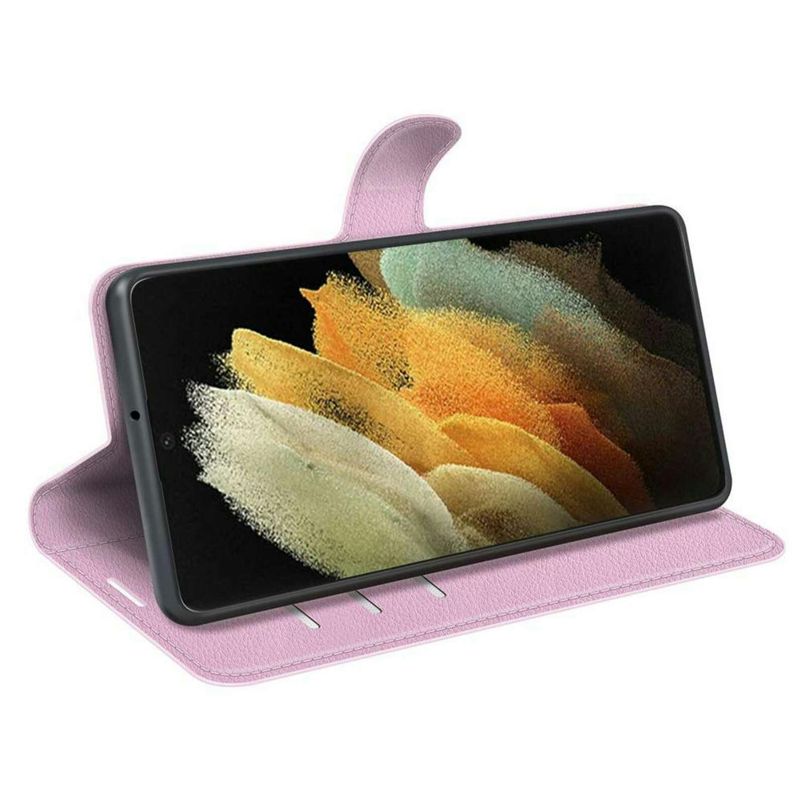 Just in Case Galaxy S22 Ultra TPU Portemonnee Hoesje Pink
