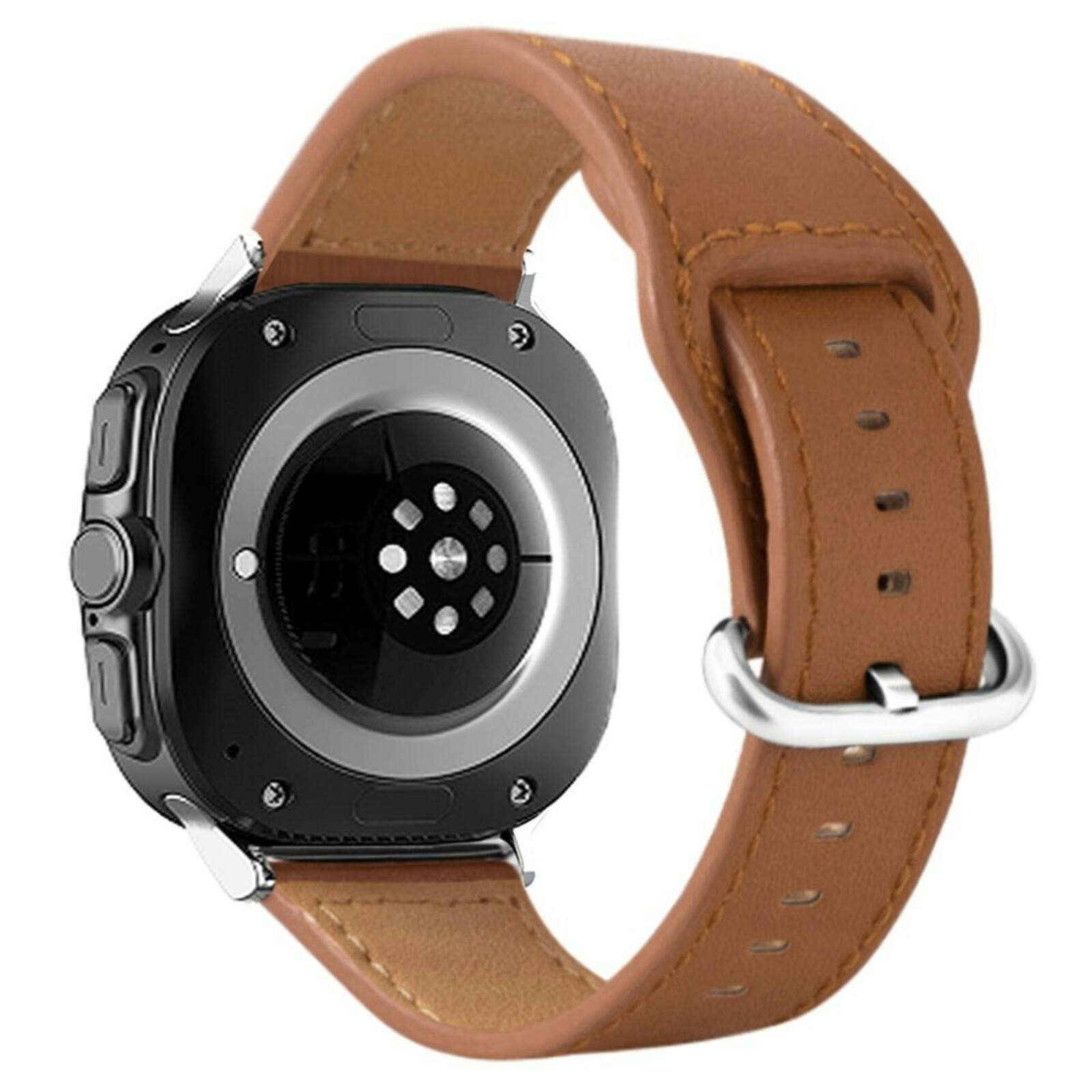 Kalebol Samsung Galaxy Watch Ultra Leren Bandje Bruin