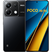 POCO X6 Black - Voorkant & achterkant