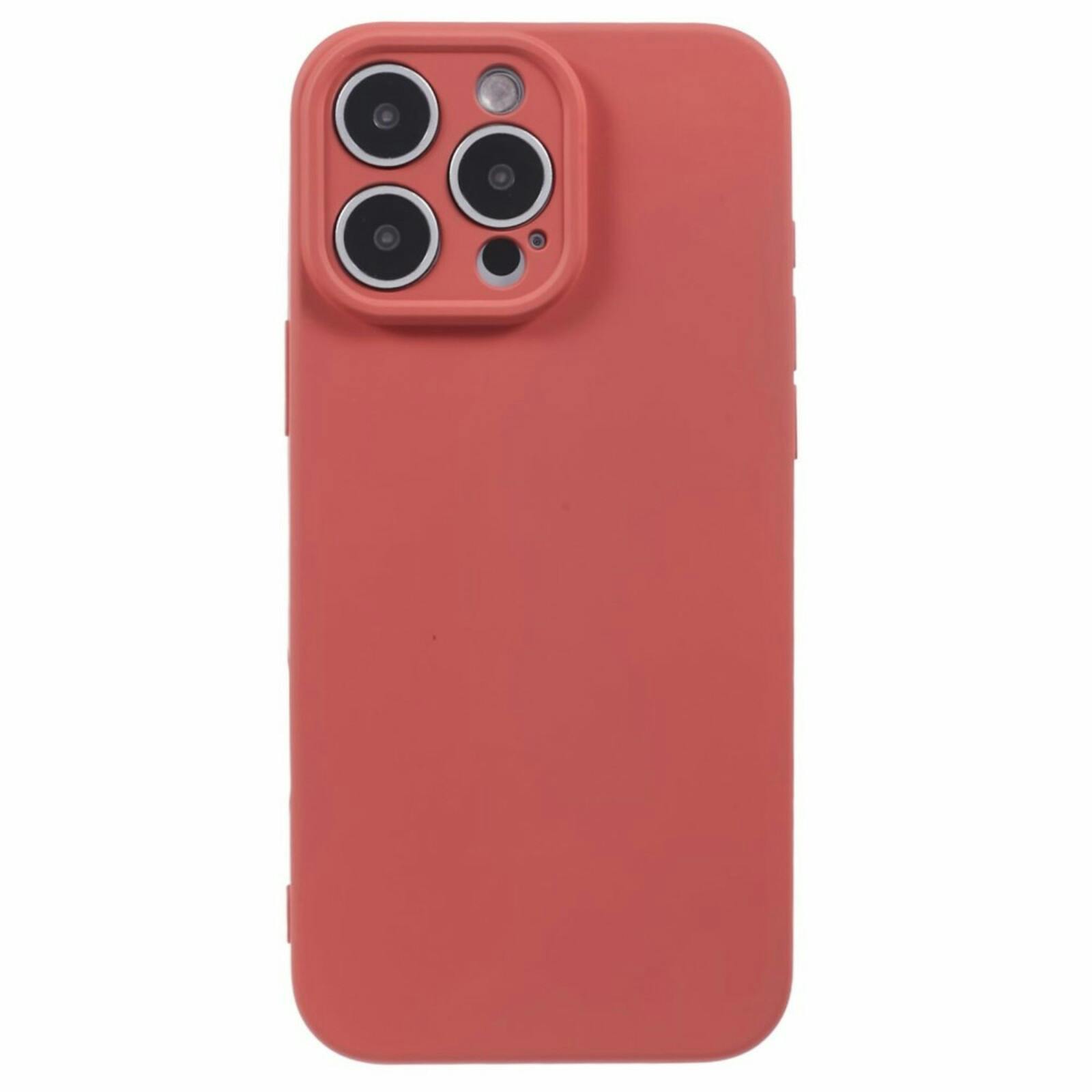 Mocaa Apple iPhone 16 Pro Max Lens Protection Hoesje Rood