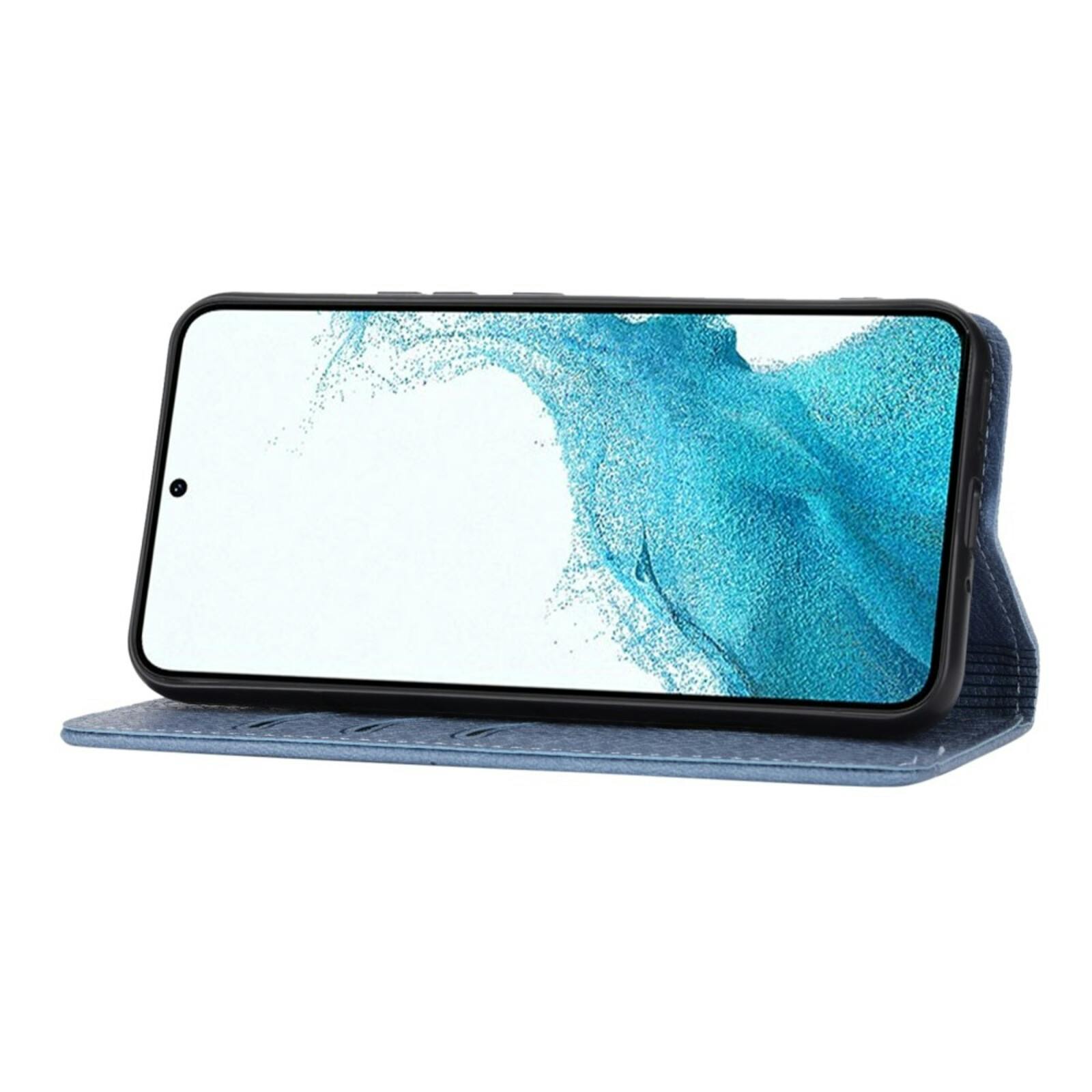 Comfycase Samsung A56 Zacht Boek Hoesje met Koord Blauw
