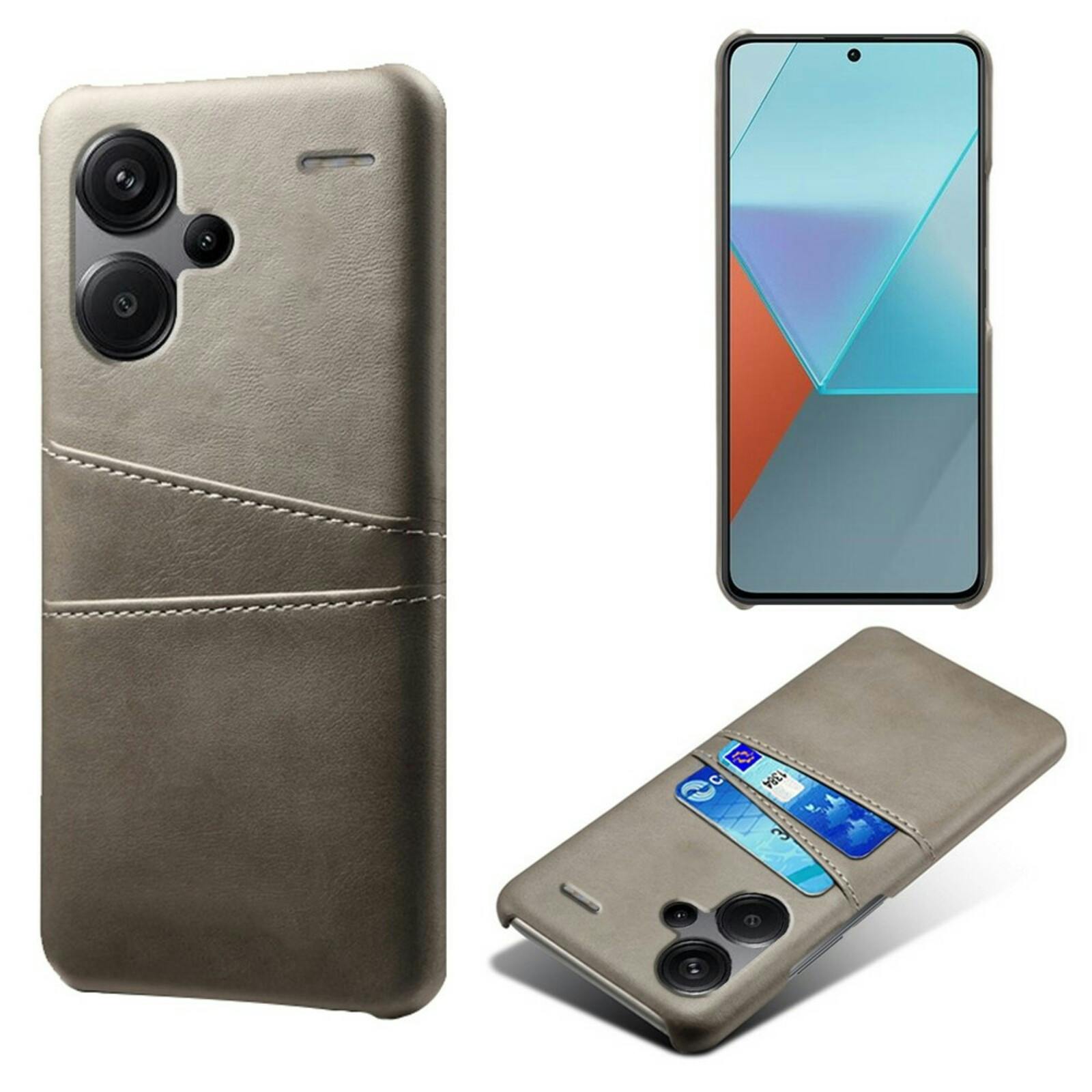 Comfycase Xiaomi Redmi Note 13 Pro Plus Card Case Grijs