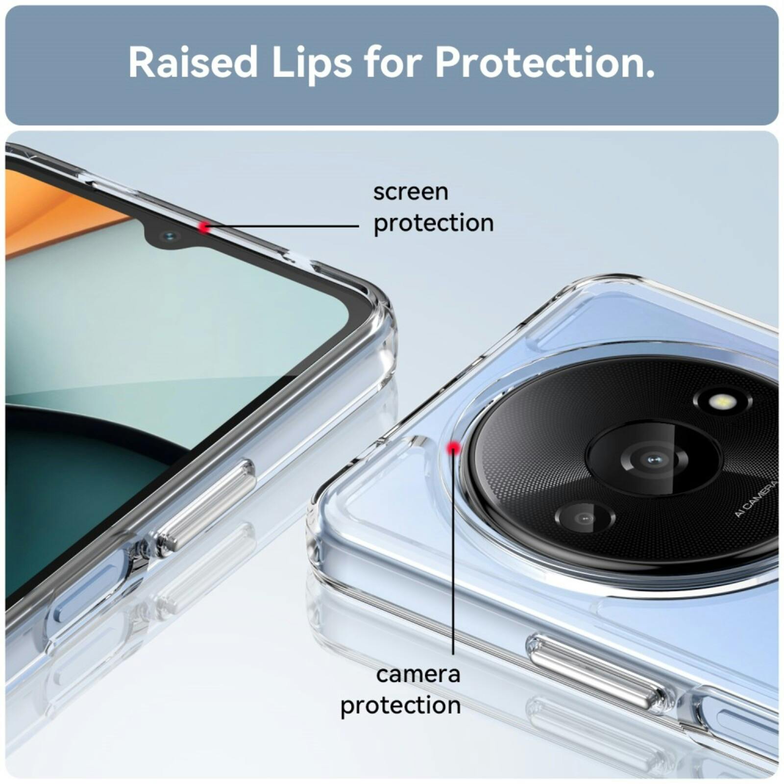 Mocaa Redmi A3 Beschermhoesje Transparant