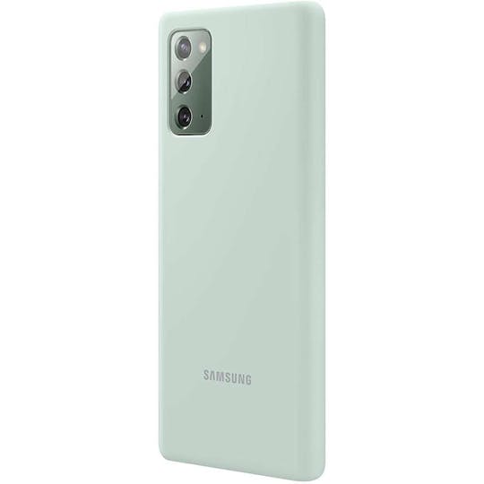 Samsung Galaxy Note 20 Siliconen Hoesje Mint Groen