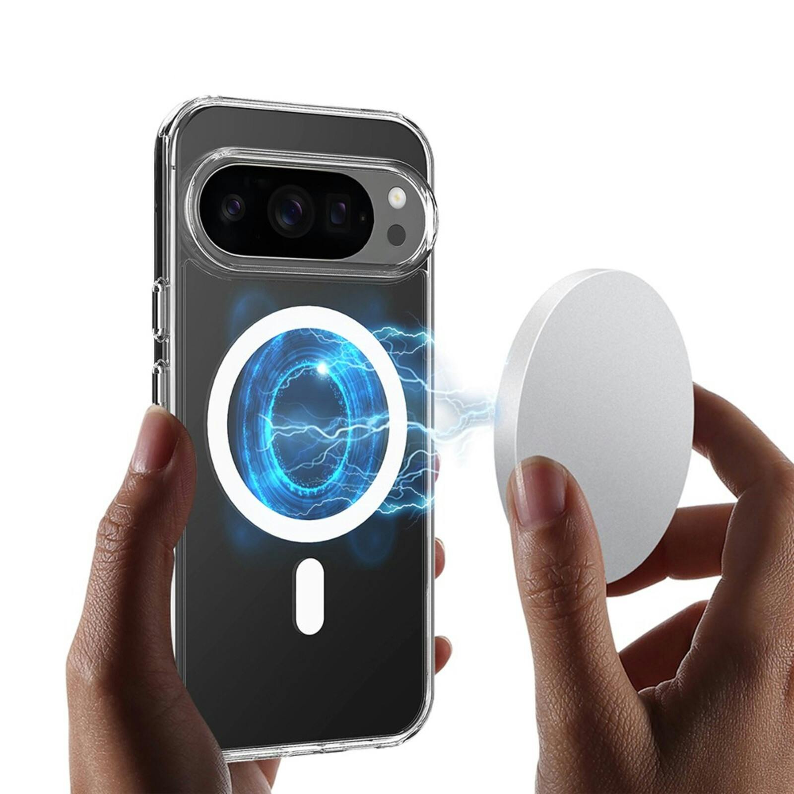 CaseBody Google Pixel 10 Pro MagSafe Airbag Hoesje Transparant