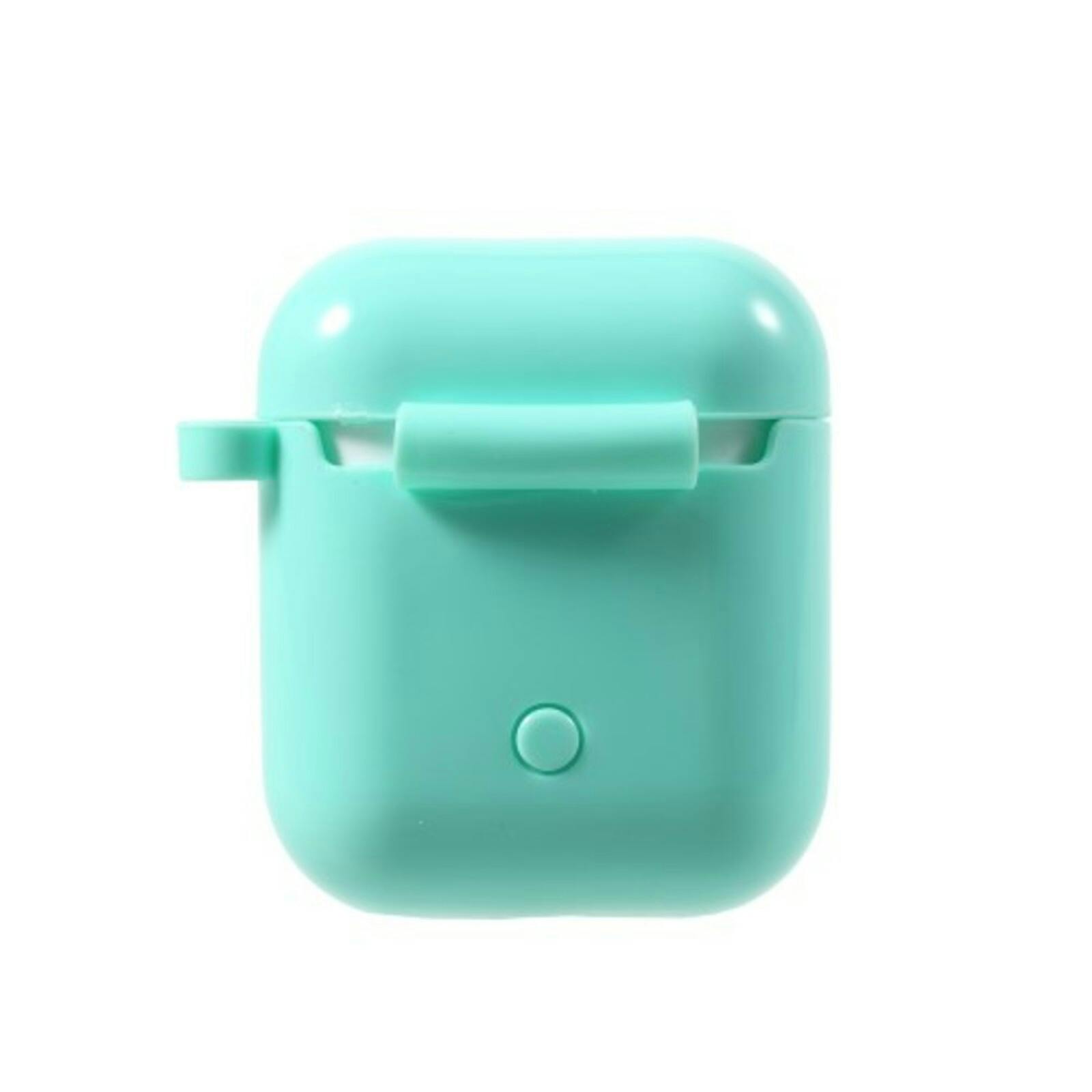 CaseBody Heart Siliconen Beschermhoesje AirPods 1/2 met Haak Groen