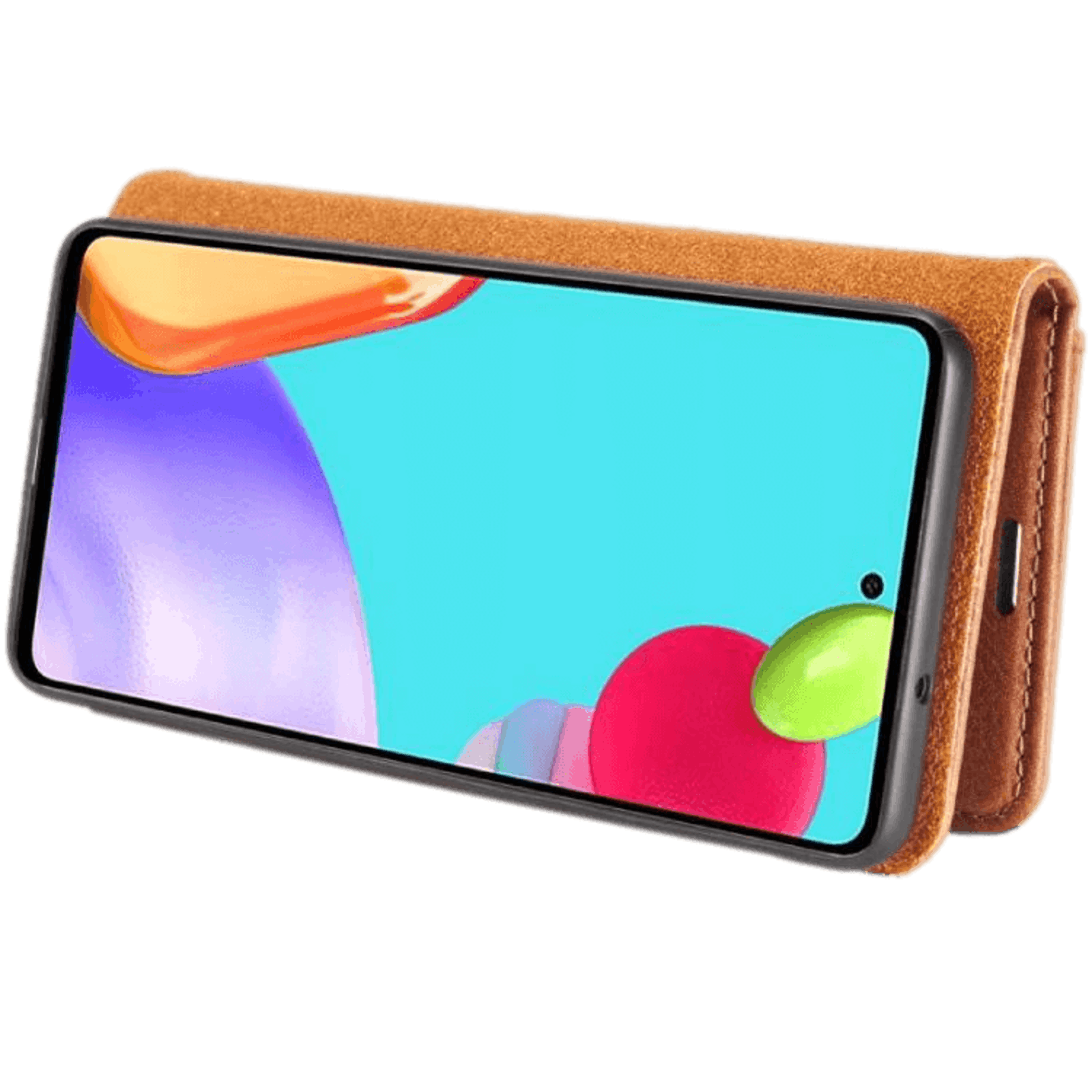 DG.MING Samsung Galaxy S9 Lederen 2-in-1 Wallet en Hoesje Bruin