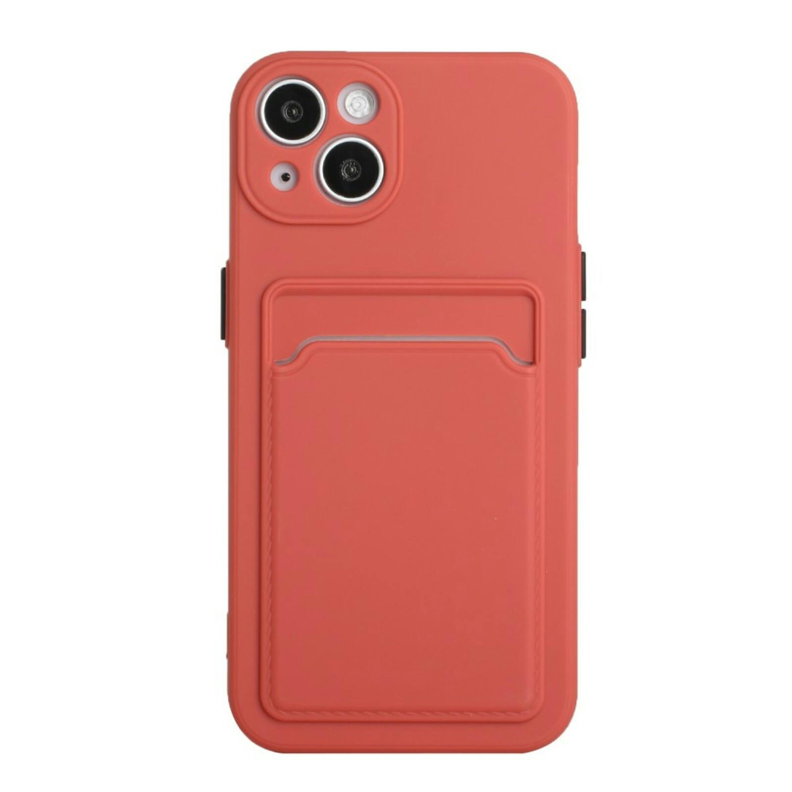 CaseBody iPhone 13 Telefoonhoesje met Kaarthouder Rood