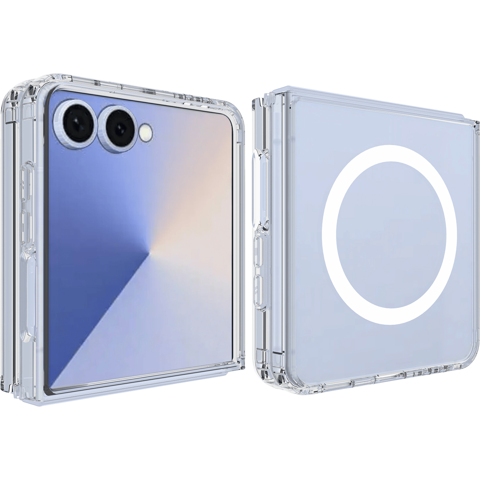 CaseBody Samsung Galaxy Z Flip7 MagSafe Hardcase Transparant