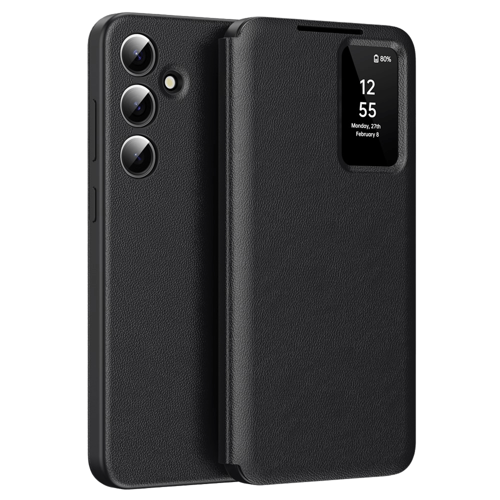 CaseBody Samsung Galaxy S24 Smart Cover Zwart