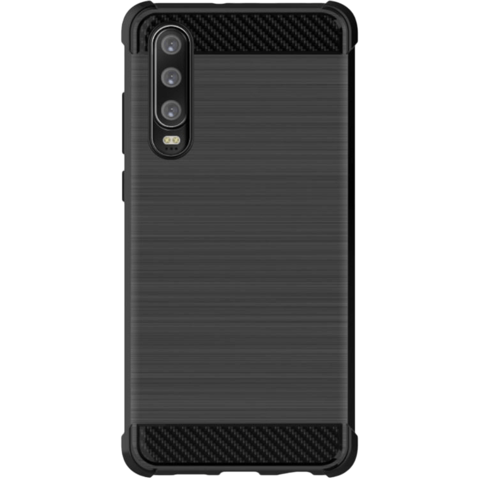 Imak Huawei P30 Vega carbon air bag drop proof hoesje Zwart