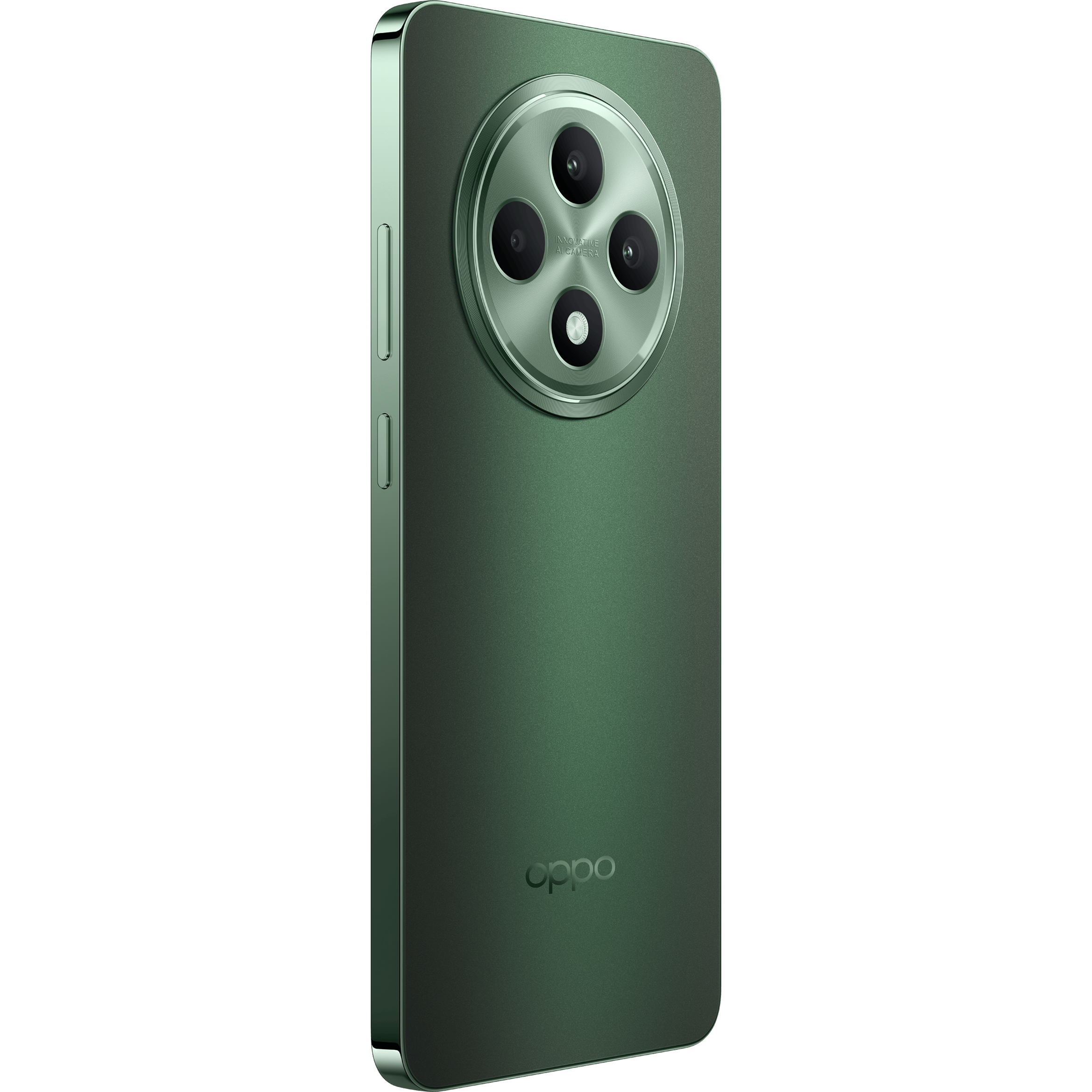 OPPO Reno12 F 5G Black Green - Aanzicht vanaf rechts