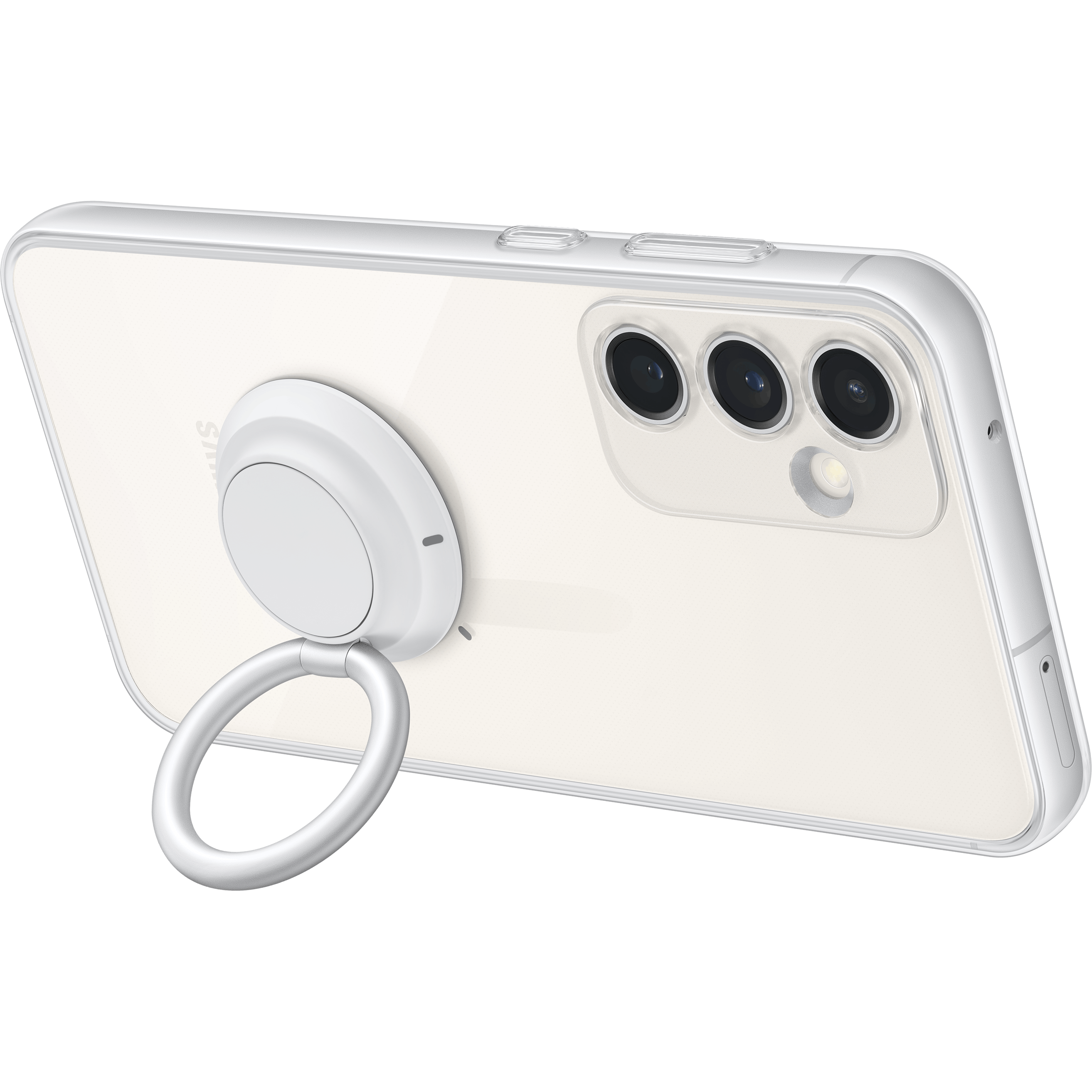 Samsung Galaxy S23 FE Doorzichtig Gadget Hoesje Transparant - Zijkant