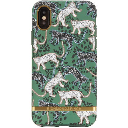 Richmond & Finch iPhone X/Xs Green Leopard Case