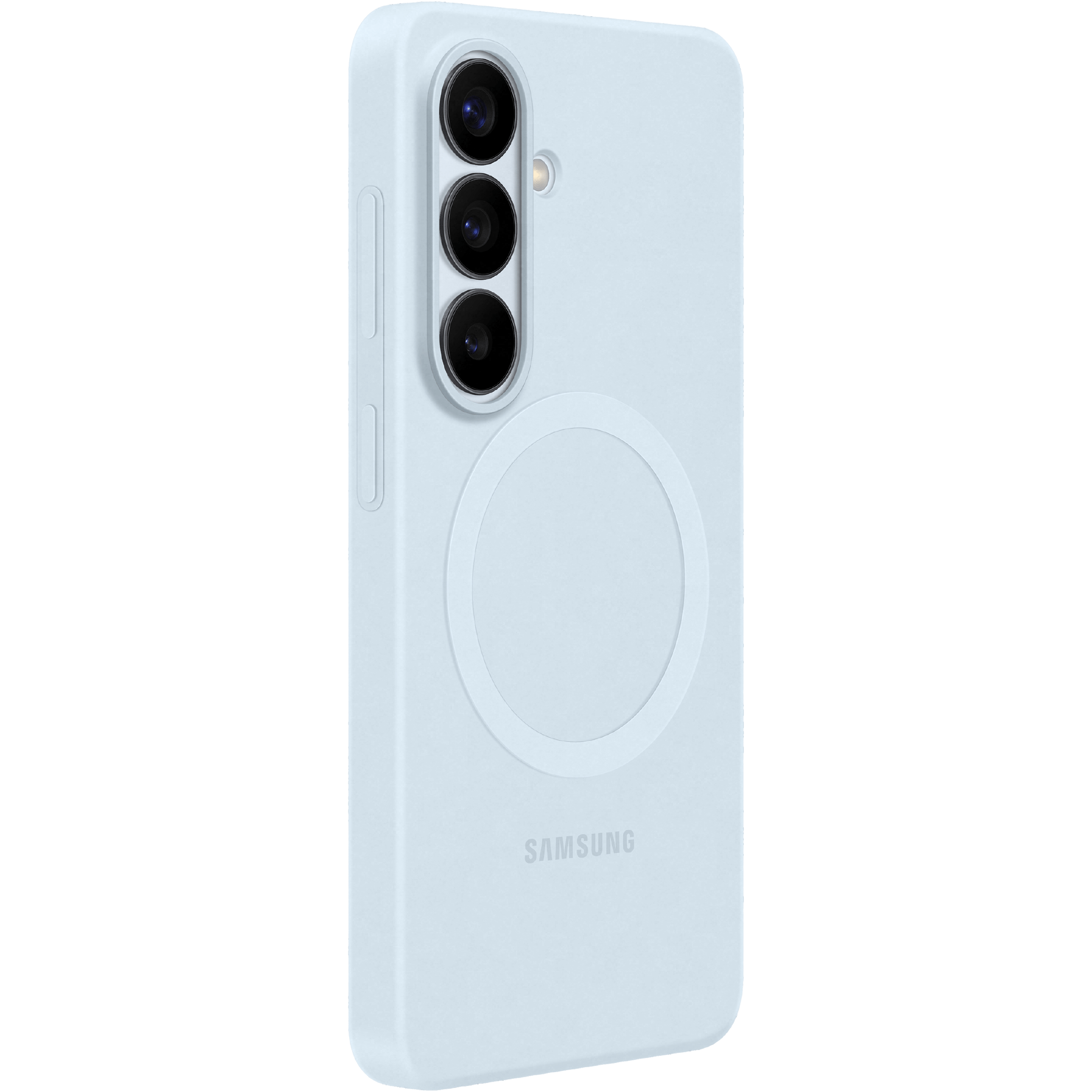 Samsung Galaxy S26 Siliconen Magnet Case Lichtblauw