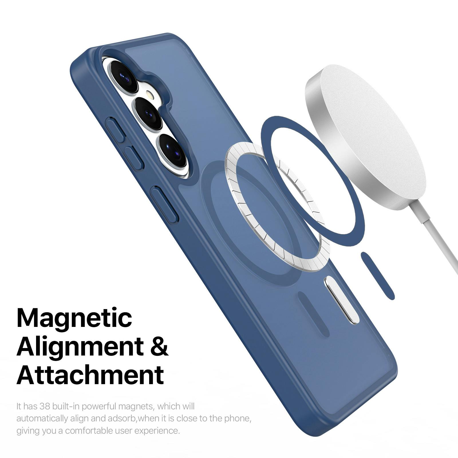 DUX DUCIS Samsung Galaxy S26 Magnetic Mat Hoesje Blauw