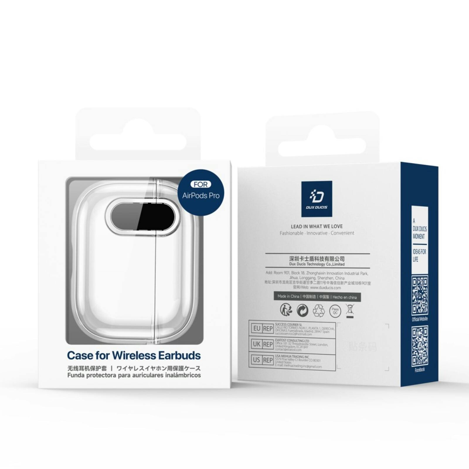 DUX DUCIS AirPods 4 PECL Series Hoesje met Haak Zwart