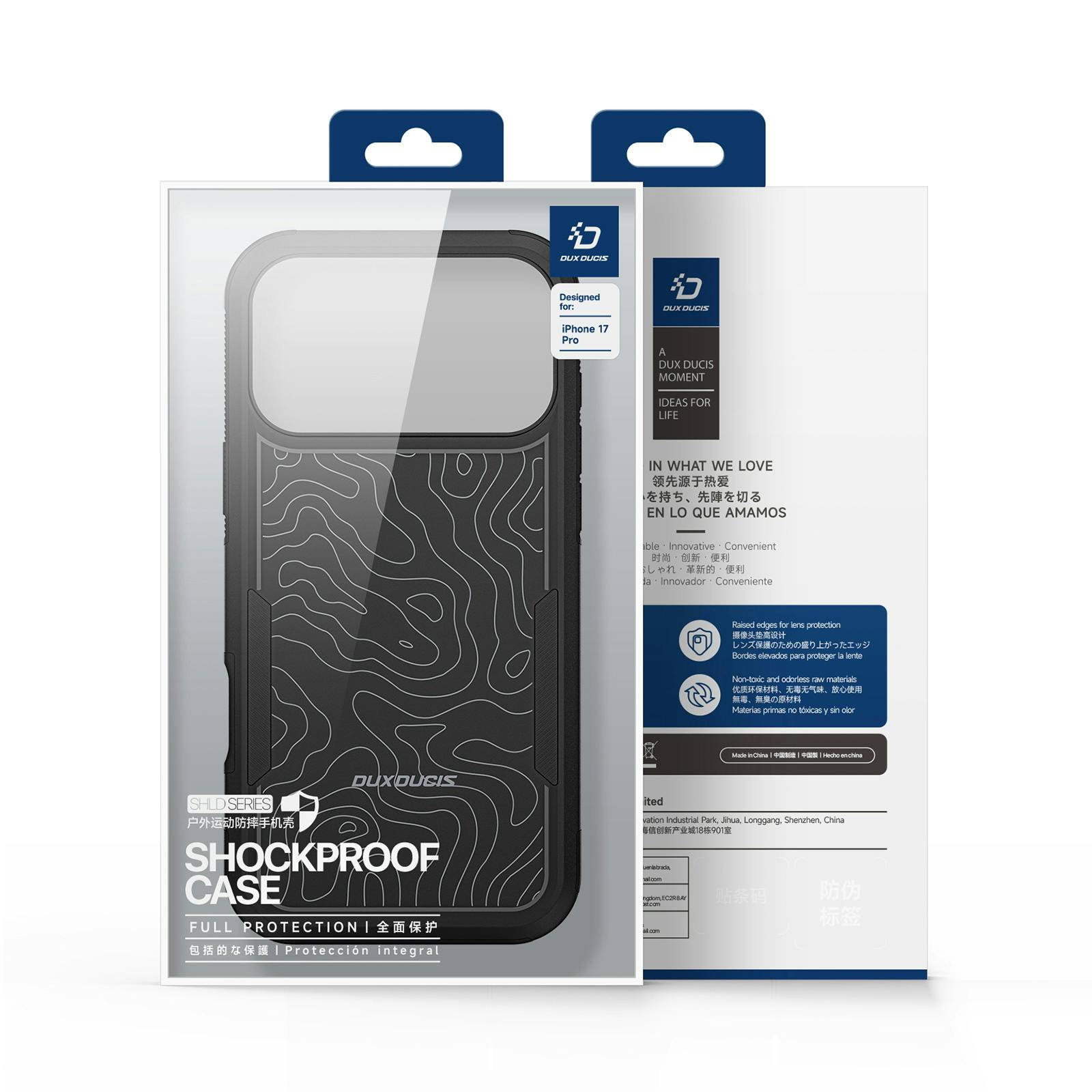 DUX DUCIS Apple iPhone 17 Pro SHLD Series Extreme Protector Case Zwart