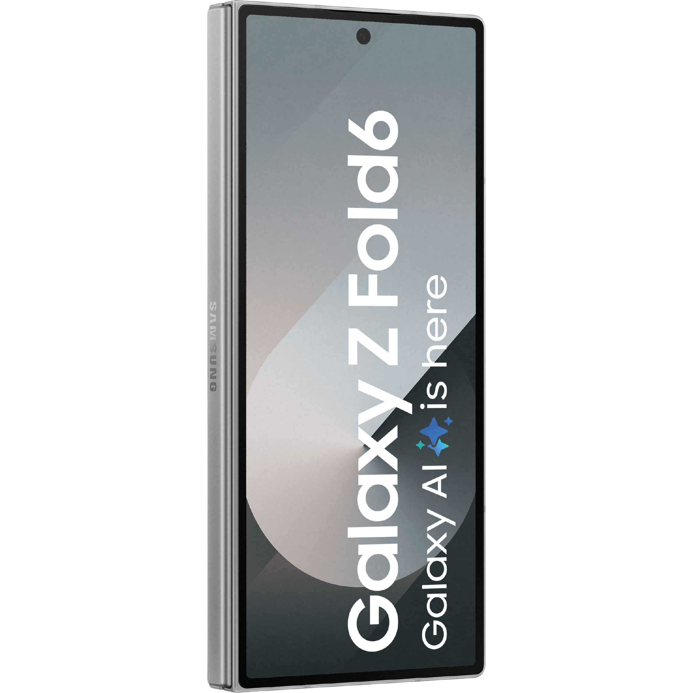 Samsung Galaxy Z Fold6 Silver Shadow schuin voorkant