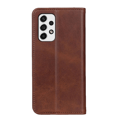CaseBody Samsung Galaxy A53 Real Leather Wallet Hoesje Bruin