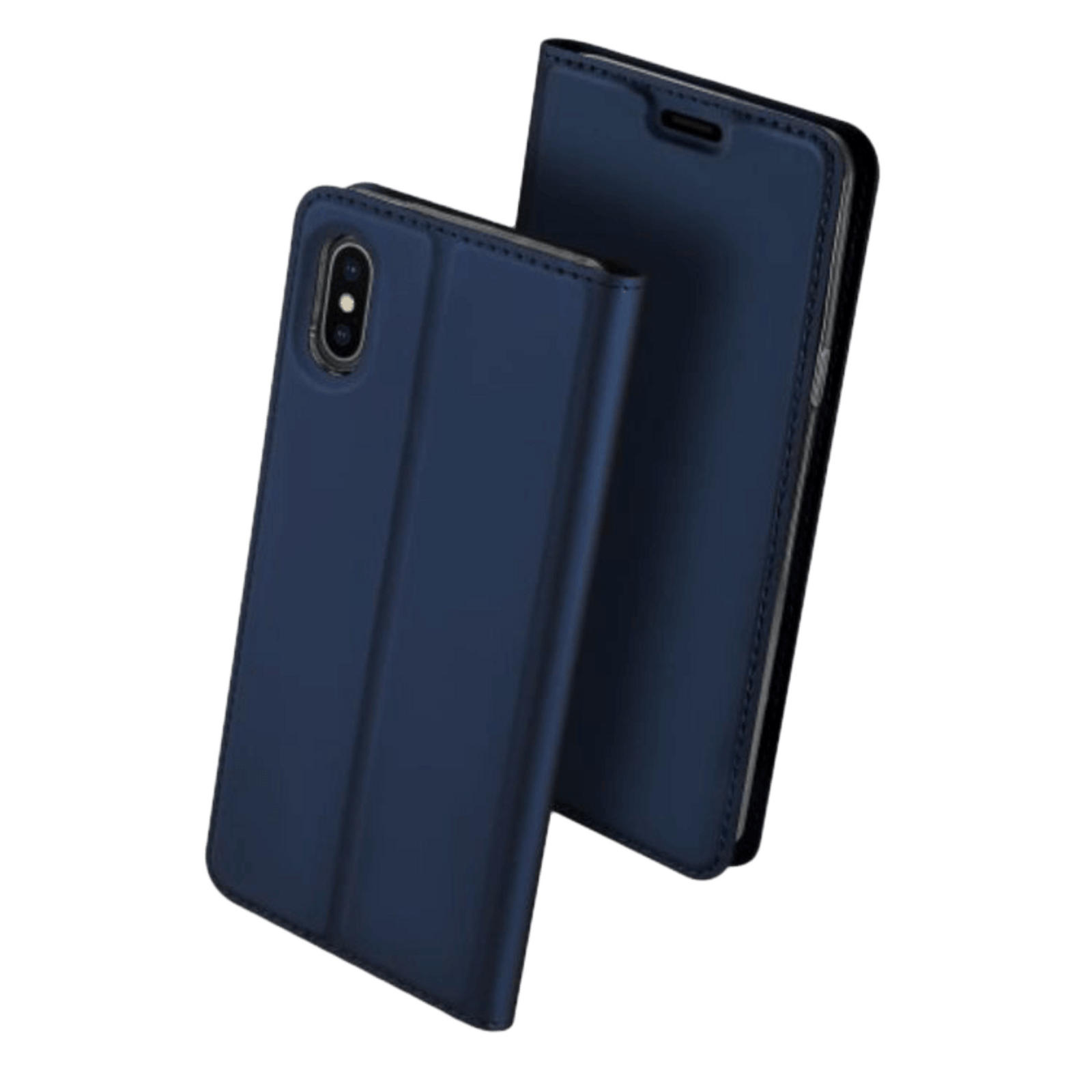 DUX DUCIS iPhone Xs Max Skin Pro Flip Case Hoesje Blauw