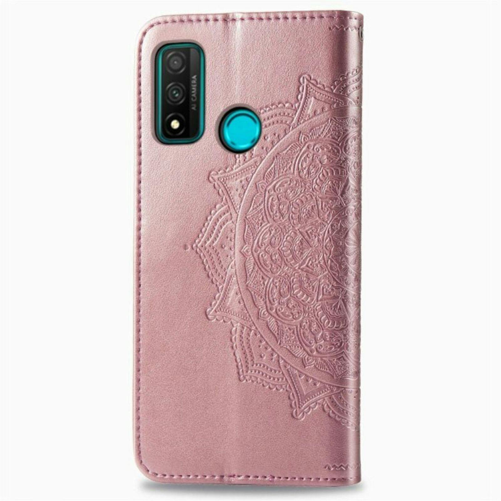 Comfycase Huawei P Smart 2020 Mandala Booklet Telefoonhoesje Roségoud