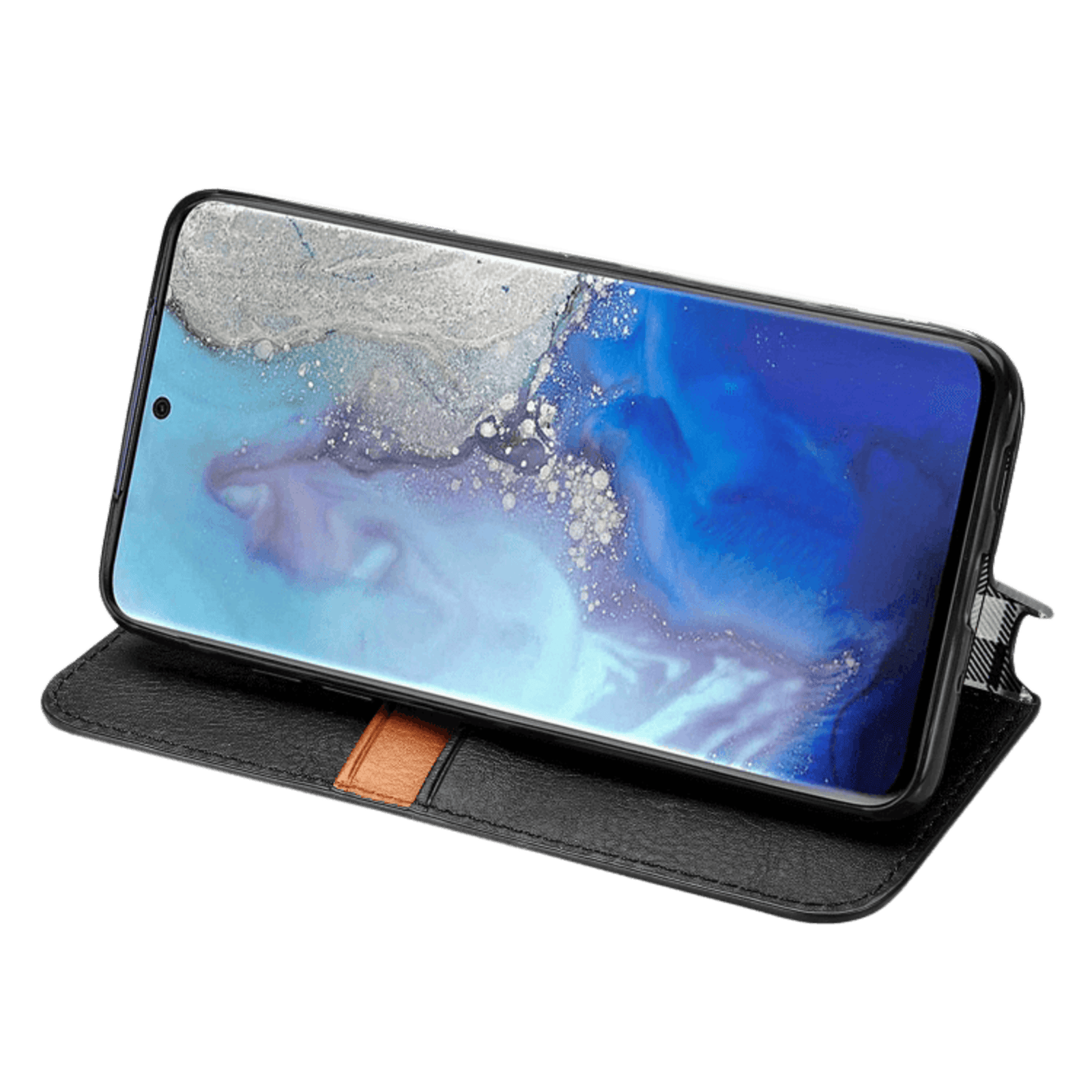 CaseBody Samsung Galaxy S20 Ultra Cubic Telefoonhoesje met Magneetsluiting Zwart