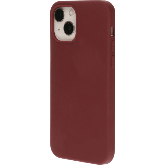 Mobiparts iPhone 13 Siliconen Hoesje Plum Red - Voorkant