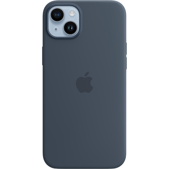 Apple iPhone 14 plus MagSafe Siliconen Hoesje Blauw