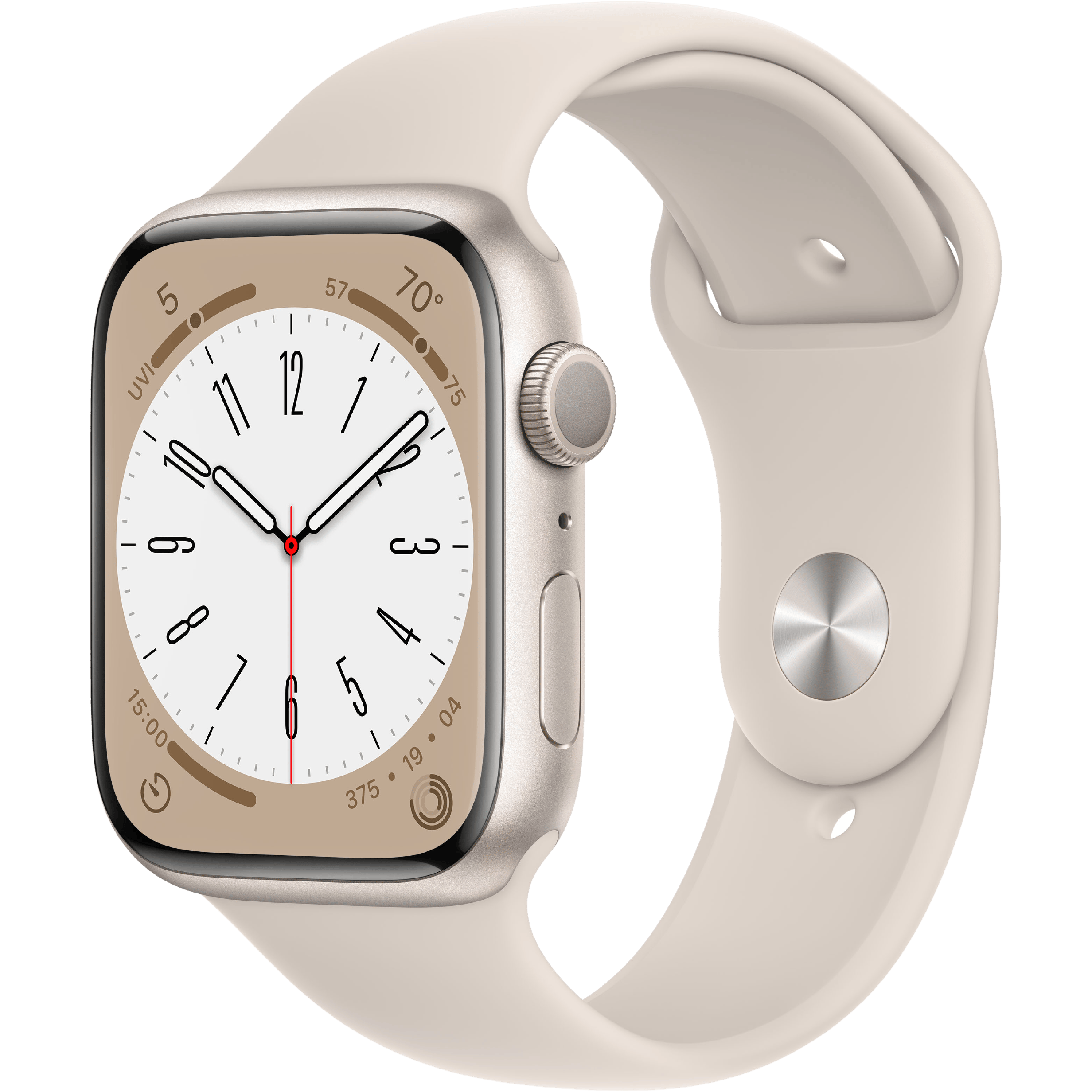 Apple Watch Series 8 Starlight - Voorkant