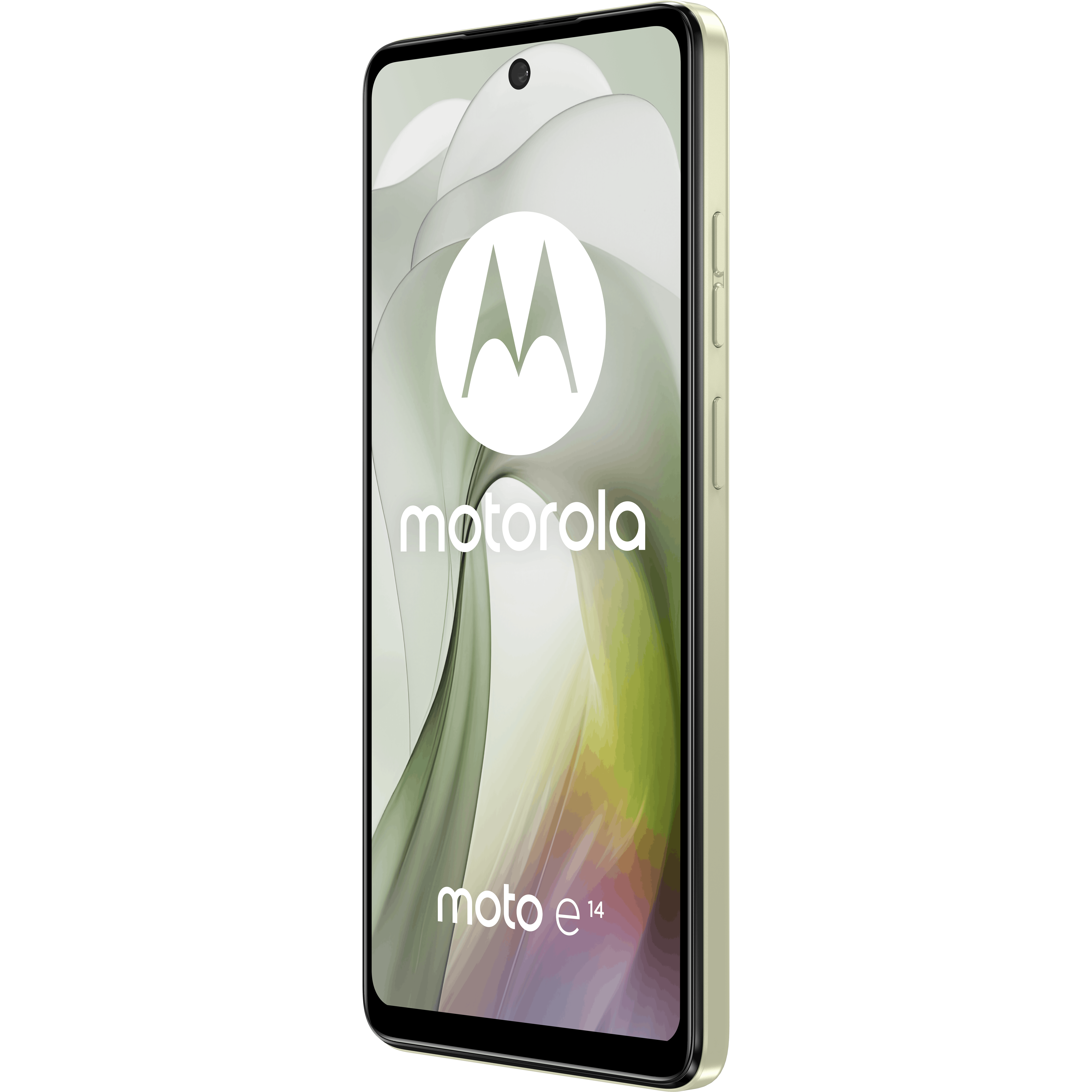 Motorola Moto E14 Motorola Moto E14 Pastel Green - Aanzicht vanaf links