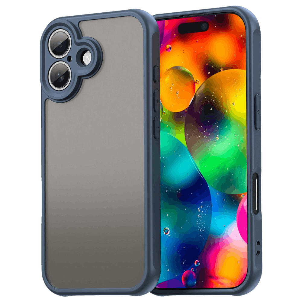 Mocaa Apple iPhone 17 Slim Anti-Shock Hoesje Blauw