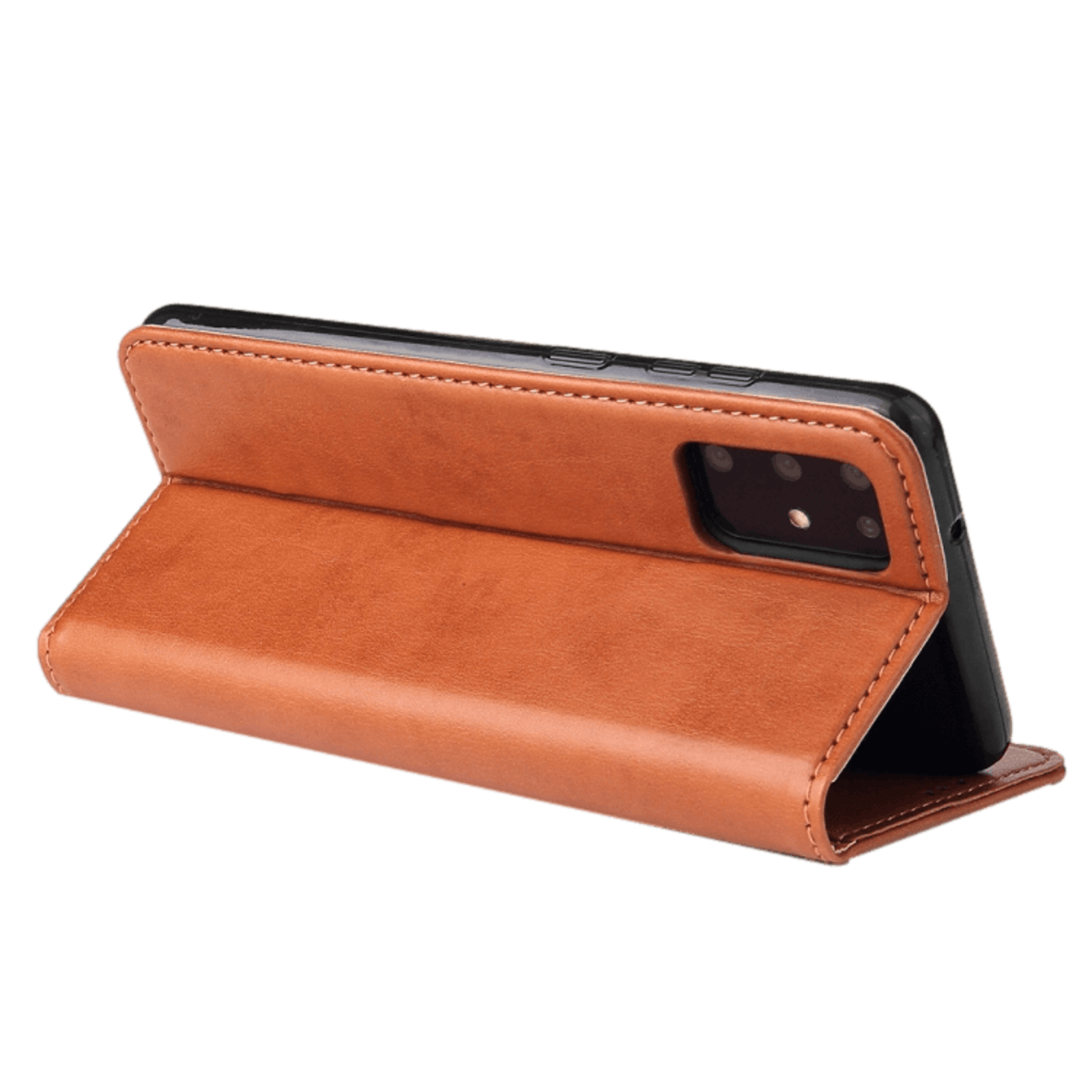 Fierre Shann Samsung Galaxy S20 Plus Slim Wallet Hoesje Bruin