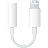 Apple Lightning to 3.5mm jack adapter kabel wit
