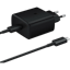 Samsung USB-C Snellader 45W + USB-C Kabel Black - Voorkant