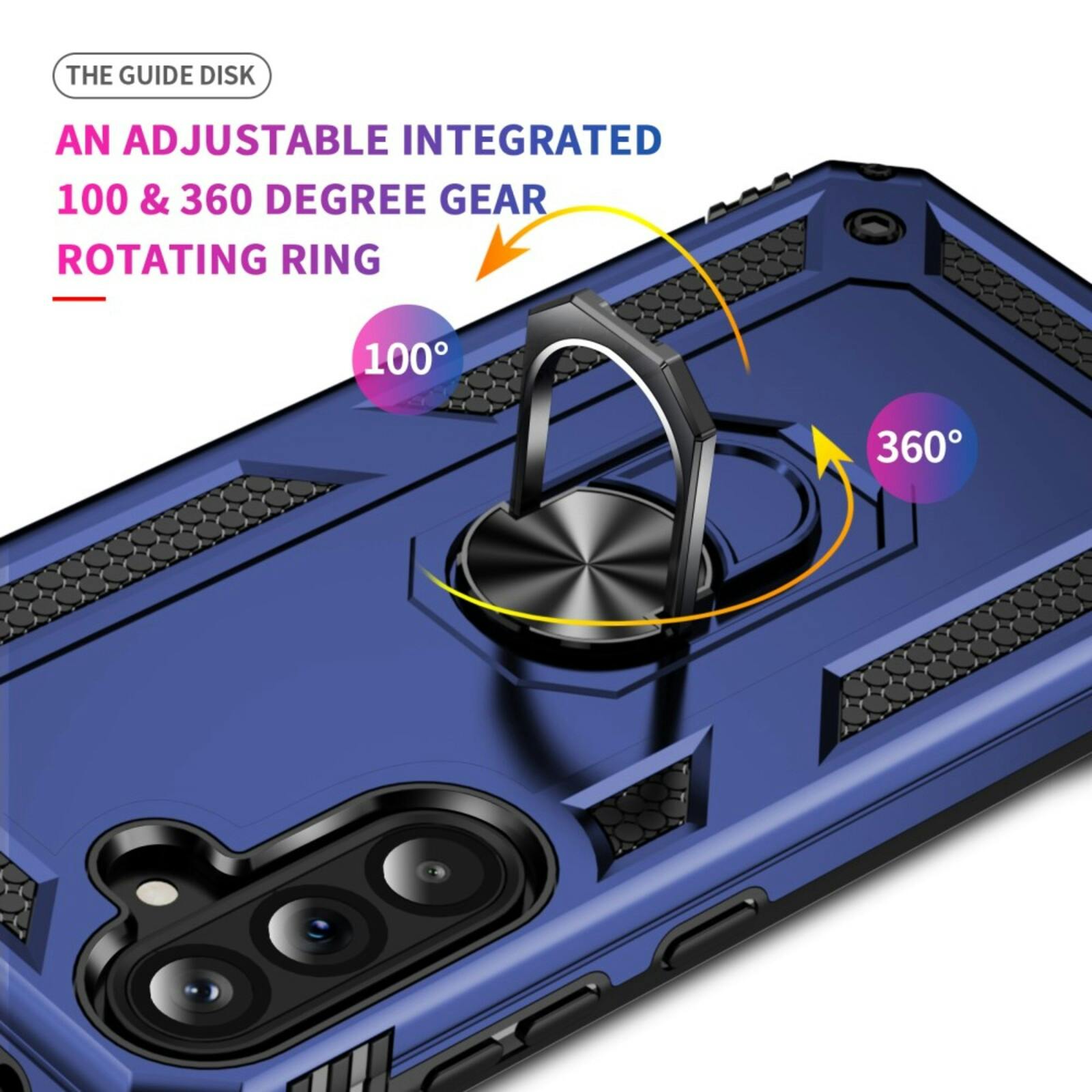 CaseBody Samsung Galaxy A36 Shield Case Blauw