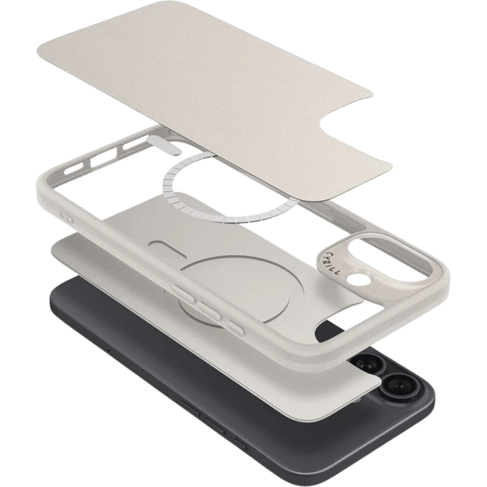 Spigen iPhone 16 Kajuk MagFit Hoesje Cream