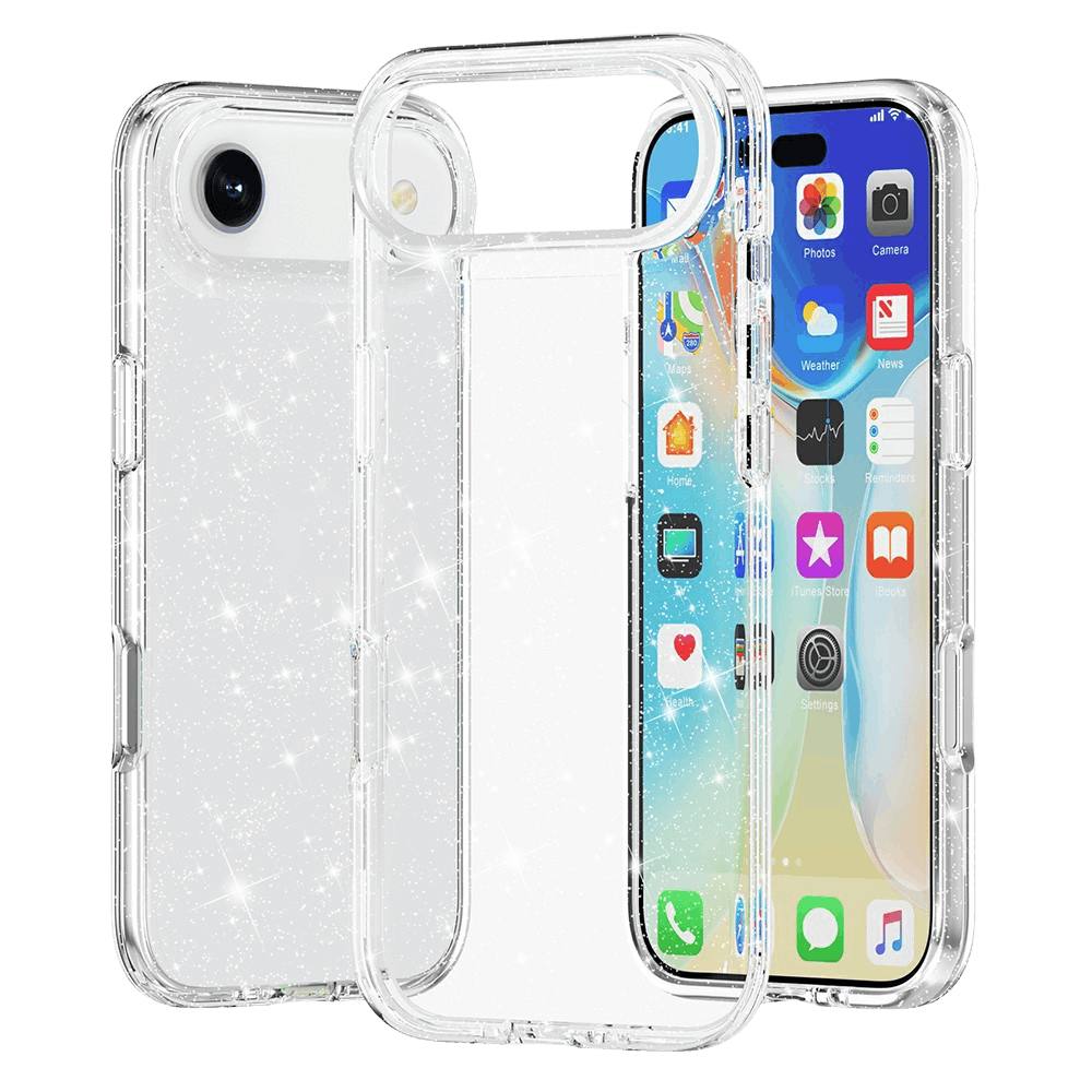 Mocaa Apple iPhone 17 Air Glitz Beschermhoesje Transparant