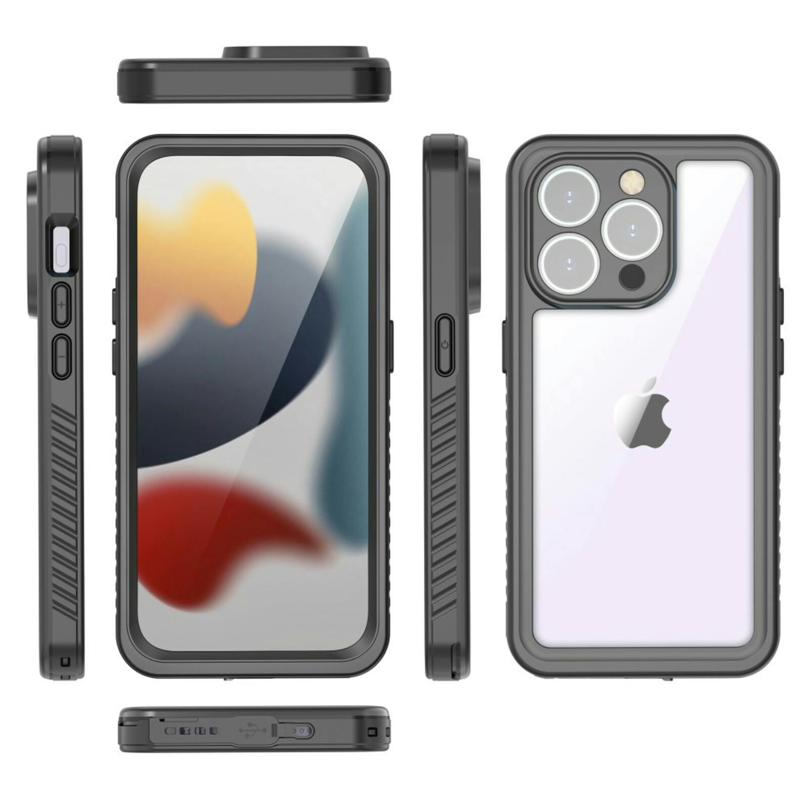 REDPEPPER Apple iPhone 15 Pro Max FS Series Waterproof Case Zwart