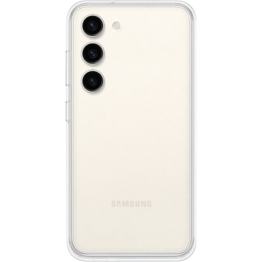 Samsung Galaxy S23 Frame Case Wit - Achterkant