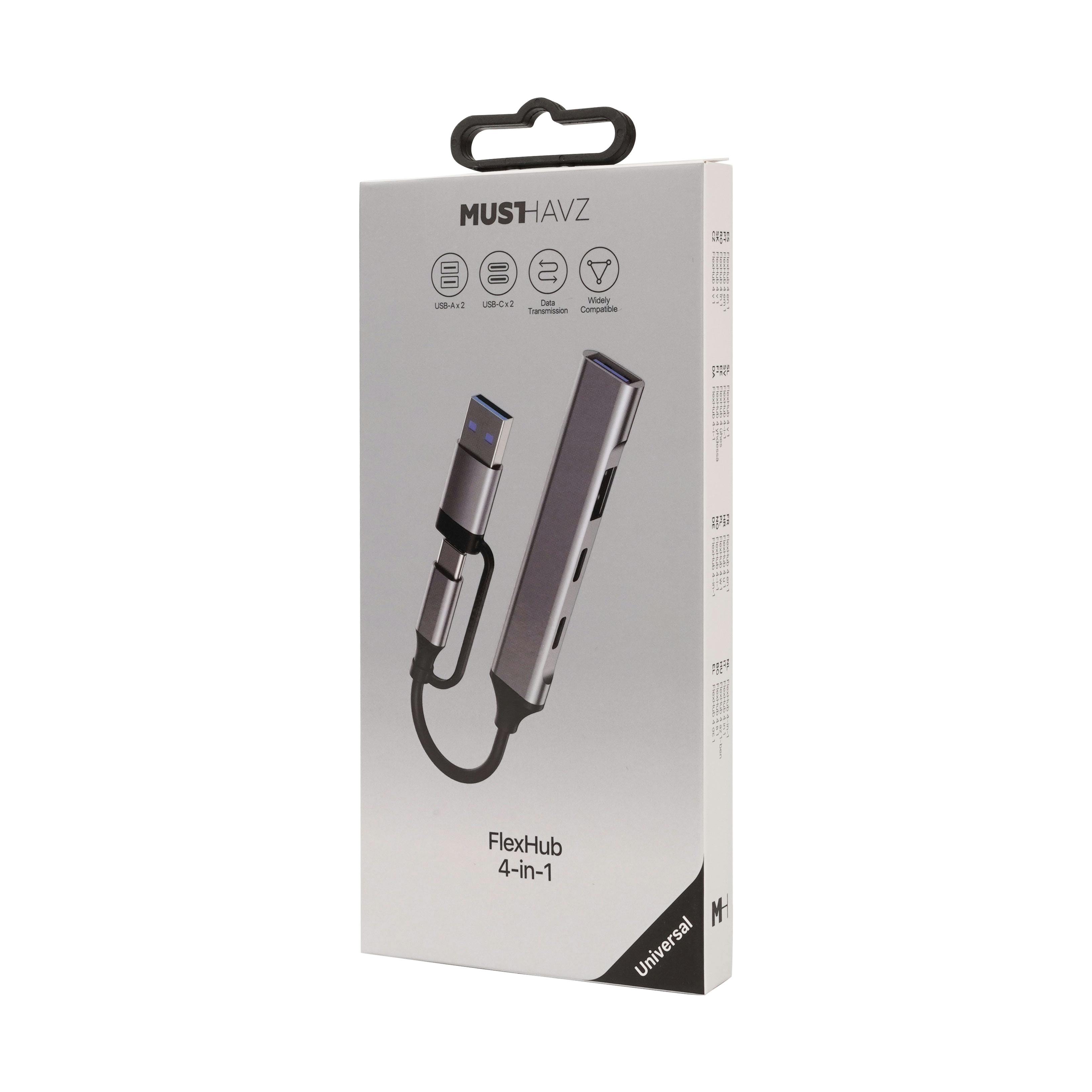 Musthavz FlexHub 4-in-1 Zwart