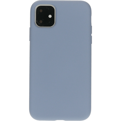 Mobiparts iPhone 11 Silicone Case Royal Grey - Voorkant