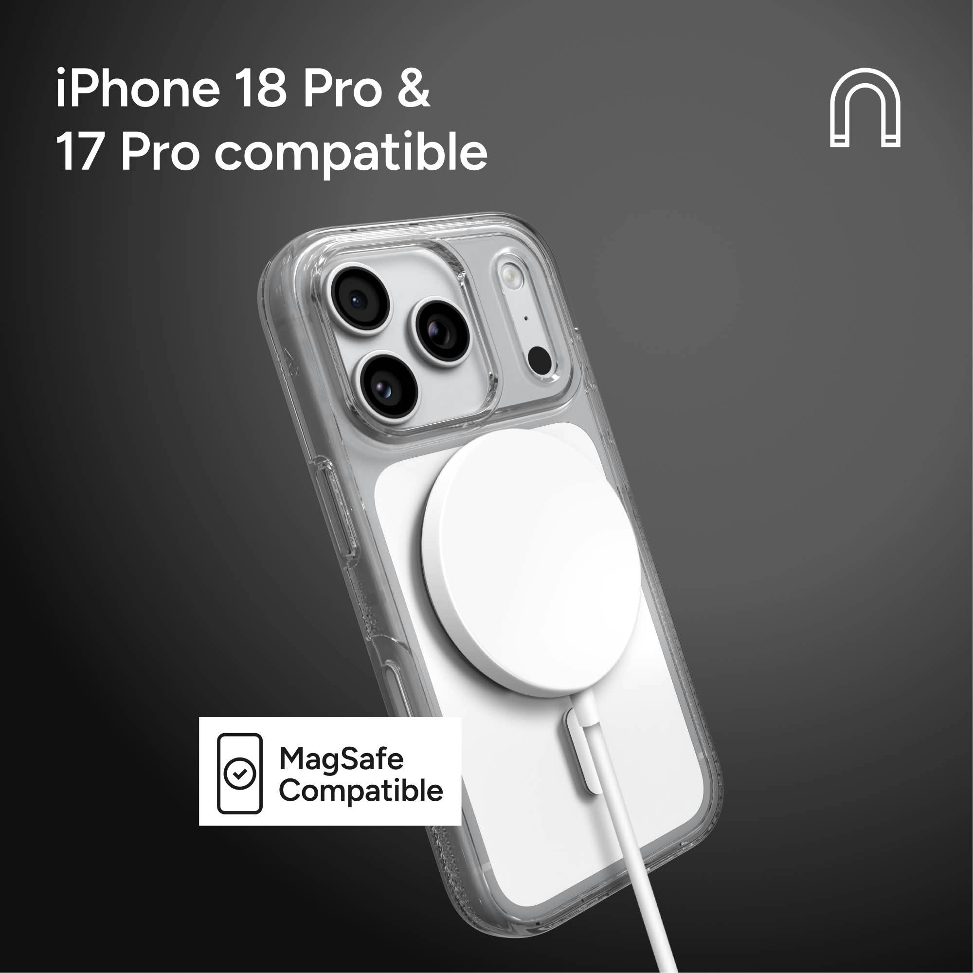ZAGG iPhone 17 Pro / 18 Pro MagSafe Crystal Palace Hoesje Transparant