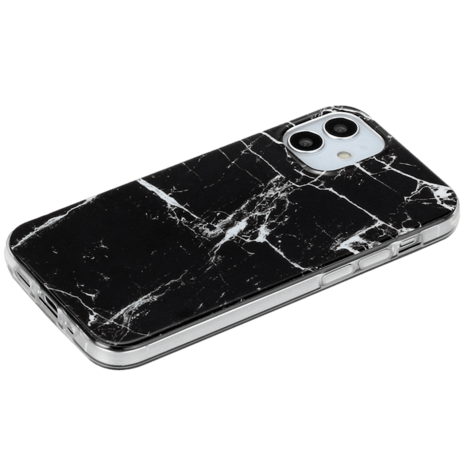 Mocaa Iphone 12 Mini Marmer Hoesje Zwart